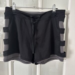 Daisy Fuentes Lined Athletic Shorts Yoga Gym Workout Running Womens Medium